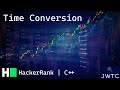 HackerRank C++ Solution – Time Conversion