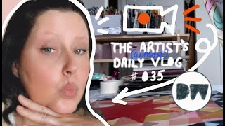 Going Live in the Studio - The Artist's (Almost) Daily Vlog - 035~ Illustrator