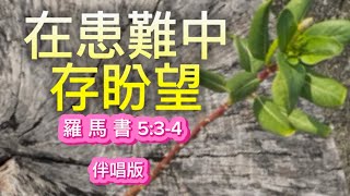 《在患難中存盼望》羅馬書 5 : 3-4   #伴唱版  #詩歌