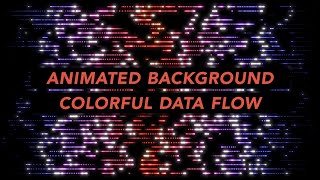 Animated Background | Colorful Data Flow | VJ Loop | 4k | Screensaver | Neon Lights | HQ Stock Video