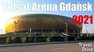 Polsat Plus Arena Gdańsk - stadion piłkarski w Gdańsku - lipiec 2021 - spacer