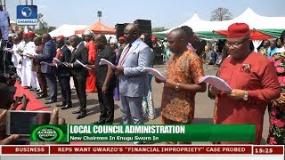 Governor Ugwuanyi Swears-In New Chairmen