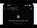 How to Access Meta AI and WhatsApp Incognito Chat