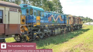 Video 107: Locomotive 1732 In It's New Livery | The Australian Trainspotter