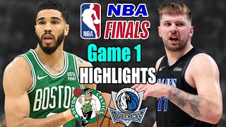 Boston Celtics vs Dallas Mavericks Game 1 Full Highlights | 2024 NBA Finals | Celtics Take A Lead 🔥