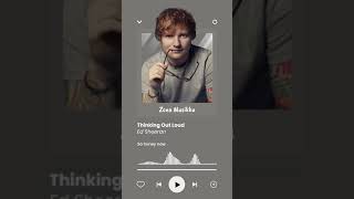 Ed Sheeran - Thinking Out Loud Lyrics | Short Lyrics | Whatsapp Status | Instastory