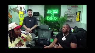 Adin Ross trolls Zia’s with fake ball sack!!!!!