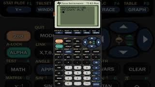 TI-83 and TI-84 Graphing Calculator Programming Pythagorean Theorem