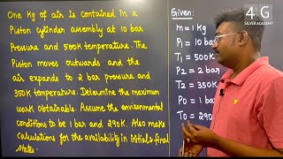 Availability Problem in Tamil |  Engineering Thermodynamics in Tamil ME3391 Unit 3