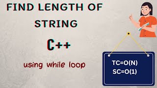 Find length of string using while loop