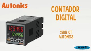 Contador/ Temporizador digital serie CT marca AUTONICS