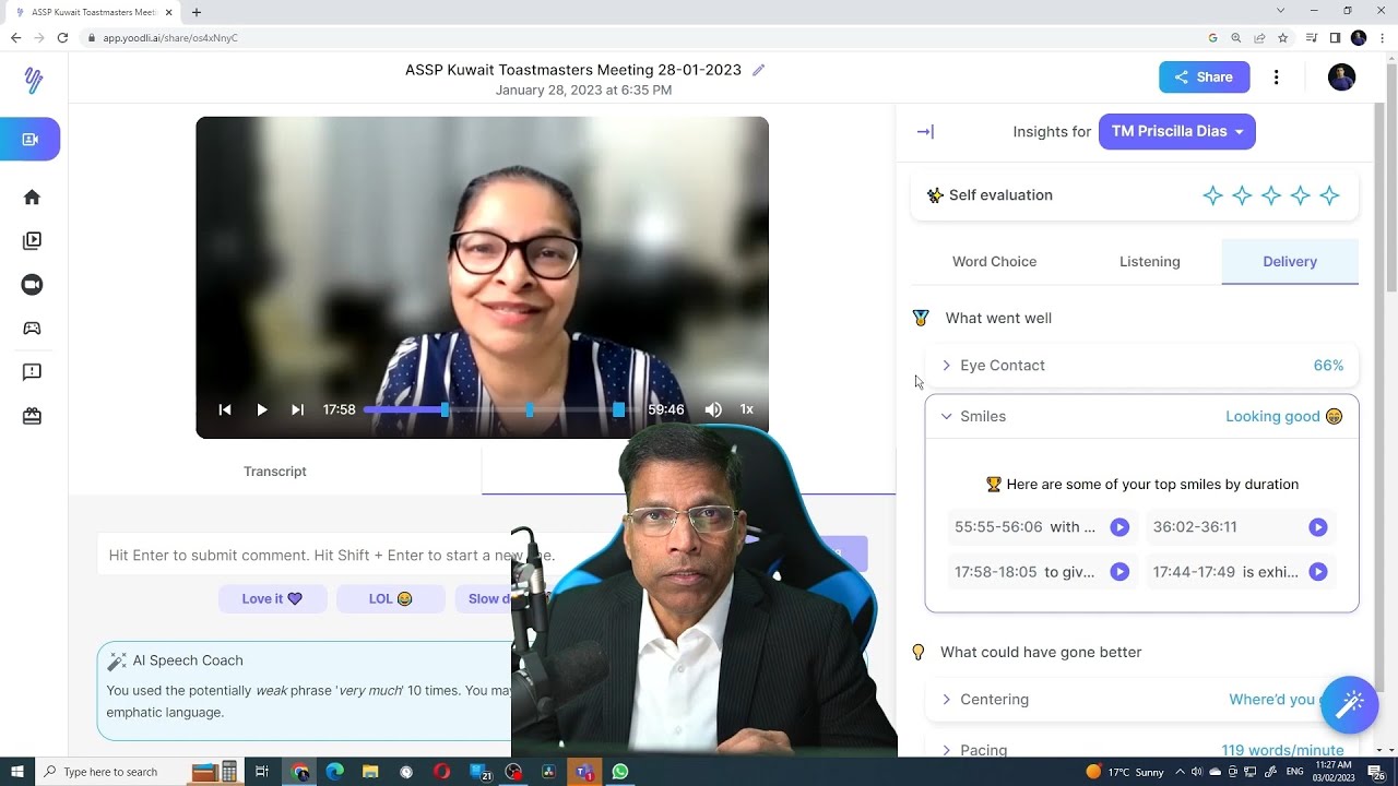 How To Use Yoodli (AI-powered Speech Coach) In ZOOM. - YouTube