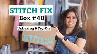 STITCH FIX Unboxing and Try-on Box#40 Stitch Fix Review