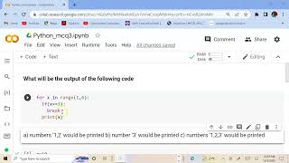 Python MCQ question with answer| for loop with break statement| MCQ3 #pythonforbeginners