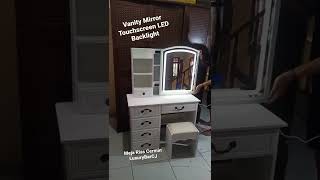 Meja Rias Cermin Luxury Vanity Mirror + LED Backlight Touchscreen