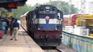 Relaxing MELODIOUS Train Announcement | Chugging TWIN ALCO's SOUND |Purna Jn.| ONLY Twin ALCo's | IR