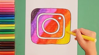 How to draw Instagram Logo