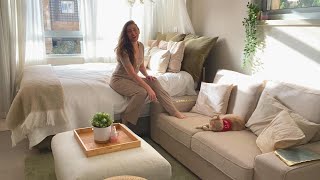 Jerusalem Studio Apartment Tour: $1,100 / Living alone in a cozy, minimalist studio | Israel Vlog 38