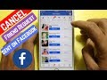 How to Cancel Friend Request Sent on Facebook