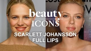 How to Get Scarlett Johansson’s Full-Lip Look-Celebrity Makeup Tutorial-Style.com’s Beauty Icons