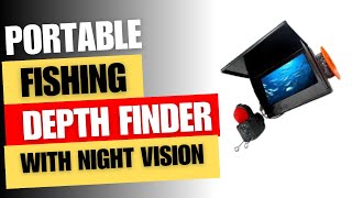 Portable Fish Depth Finder Water Handheld 1080P 4.3 Inch LCD  Fishing Camera With Night Vision