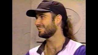 1994 US Open - Andre Agassi interview (after semifinal)