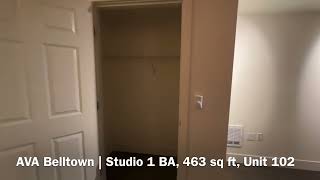 AVA Belltown | Studio 1 BA, 463 sq ft, Unit 102