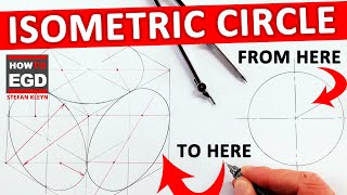 UNBELIEVABLE: EASIEST way to draw an ISOMETRIC CIRCLE!!