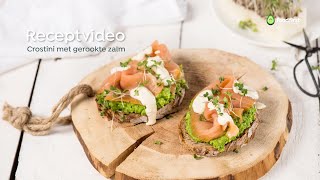 Crostini met gerookte zalm recept - FoodFirst Network