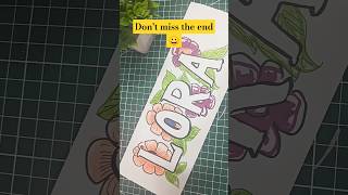 Colourful calligraphy tag Lora #calligrphylearning #alphabet #trending #virql #ytshorts