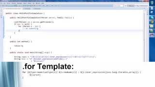 Demonstration of postfix code completion in Eclipse