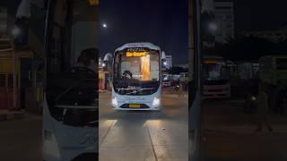 KKRTC Kalyana Ratha Volvo B8r 9600 sleeper arriving at majestic bus stand for its ride to Sindhanoor