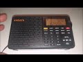 Review of the XHDATA D-109WB LW/MW/SW/FM/WX/BT/TF/MP3 Portable Radio.