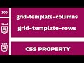 CSS Properties : grid-template-columns & grid-template-rows explained !