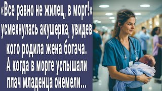 Он не жилец, в морг! сказала акушерка увидев кого родила жена миллионера. Услышали плач онемели...