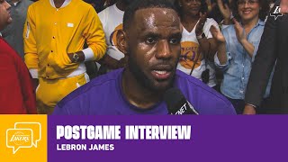 Lakers Postgame Walk-off: LeBron James (11/8/19)