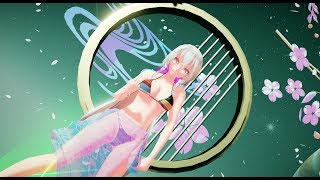 【Ray-MMD】ビキニ弱音ハクが扇子とビームでトキヲ・ファンカ