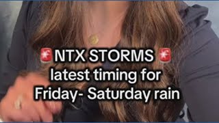 Latest Timing For North Texas Weekend Rain