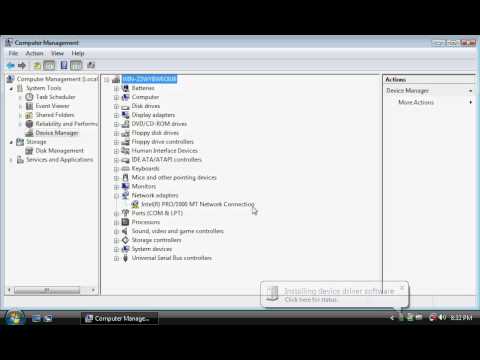 Re-installing wireless drivers - Windows Vista Re-installing wireless drivers - Windows Vista