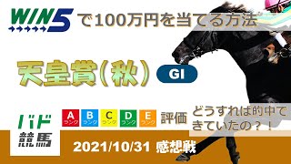 【WIN5 感想戦】 2021年10月31日（日）天皇賞（秋）