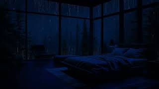 Relaxing Rain Sounds on the Window for Fast Sleep - Goodbye Stress and Fatigue