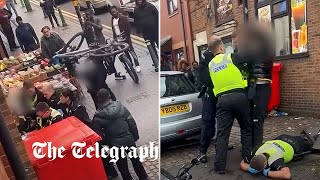 Police officers hit with bike while making arrest in Birmingham