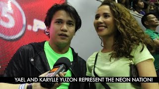 Yael and Karylle Yuzon represent the Neon Nation! | Philippine Cup 2015-2016