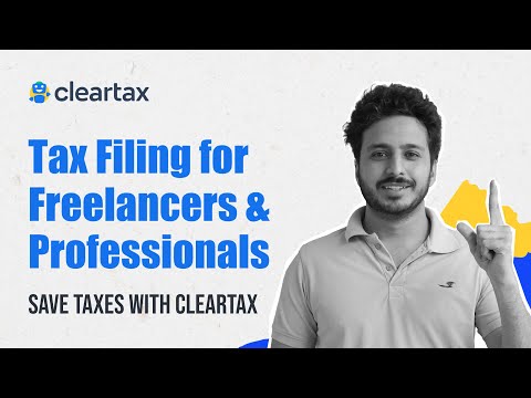 How to File ITR for Freelancers on ClearTax|| Income tax return AY 2024-25|| Presumptive taxation