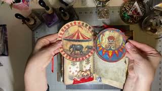Creepy Carnival Junk Journal Flip Through | Vintage Circus-Inspired Handmade Journal | Halloween