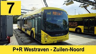 U-OV lijn 7: P+R Westraven - Zuilen-Noord | Qbuzz 4821 | 2024