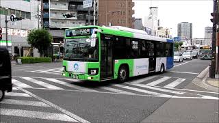 大正橋（大正駅前）を行き交う大阪シティバスの様子