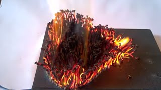 Amazing fire domino heart  | Guide origami