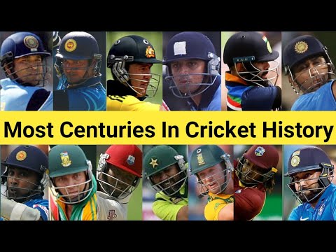 Most Centuries In Cricket History - YouTube