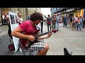 awesome guitar talent marcello calabrese plays money pink floyd cover s in leipzig.